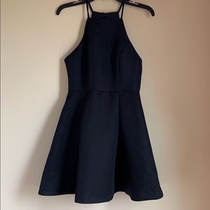 Black High Neck Dress
